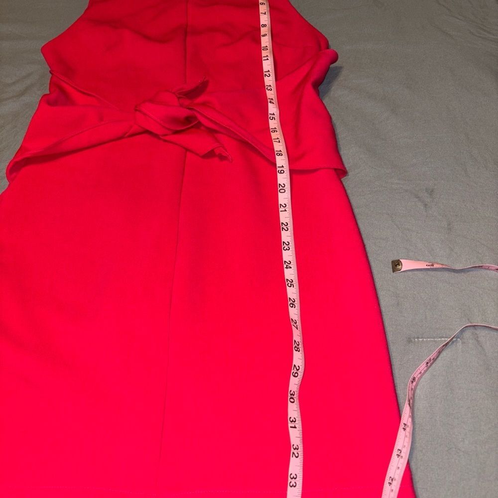 Lulu's Pink Tie Front Sheath Dress - Picture 7 of 7
